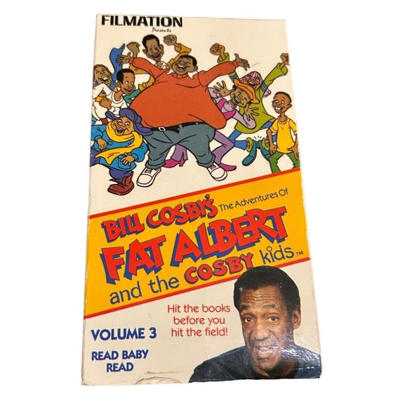 VINTAGE FAT ALBERT AND THE COSBY KIDS VOL 3 VHS 1989 READ BABY READ BILL COSBY - Picture 3 of 4